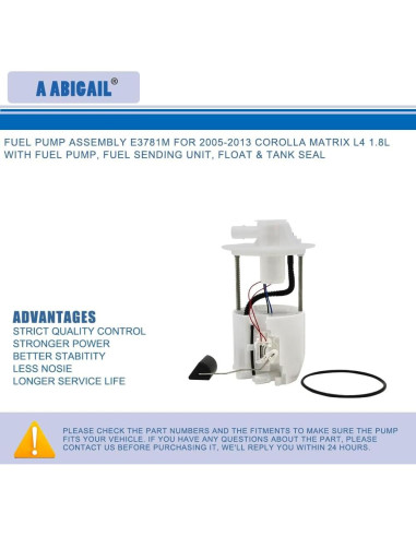 Bomba de combustible ABIGAIL para Toyota Corolla 2009-2018