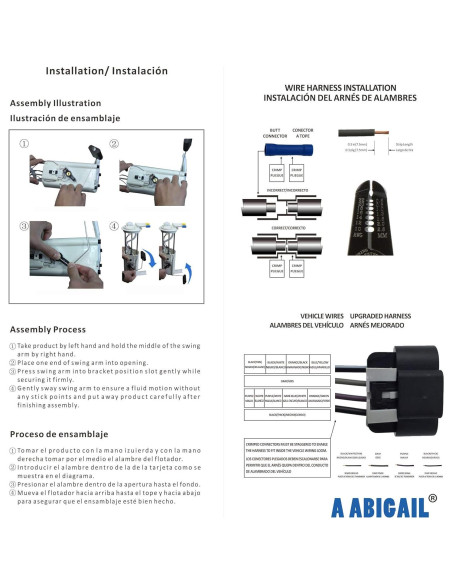 Bomba de combustible ABIGAIL para Toyota Corolla 2009-2018