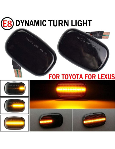 Lámpara LED de señal de giro Kakulkomen para Toyota y Lexus