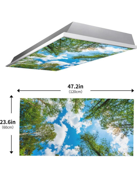 Filtros de Luz Fluorescente Magnéticos RoseFace 2 Piezas 121.9x61cm
