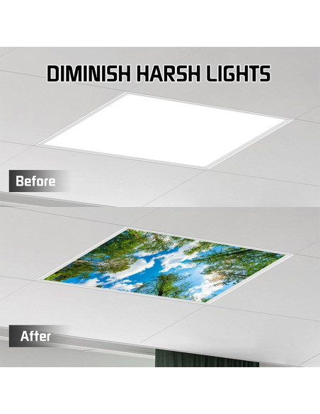 Filtros de Luz Fluorescente Magnéticos RoseFace 2 Piezas 121.9x61cm