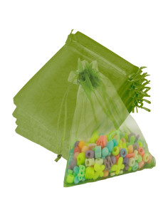 Bolsas de Organza Diueoly 50 Pcs 13x18 cm Verde Militar