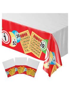 Cubiertas de Mesa de Bingo Blue Orchards - 3 Piezas 137x274cm