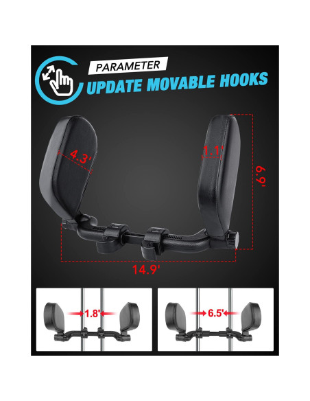 Almohada Reposacabezas JZCreater Ajustable 360 Beige