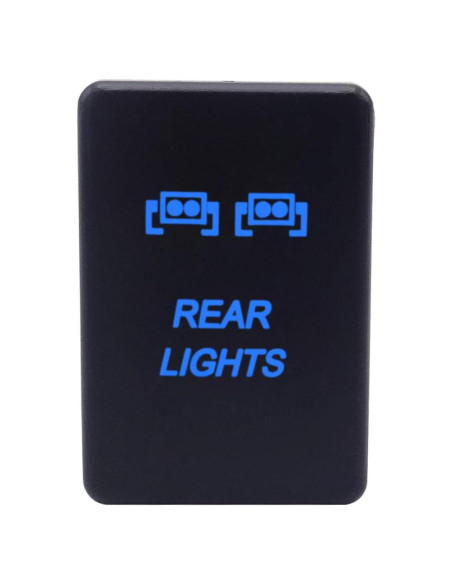 Interruptor pulsador LED Igersaw 12V para Toyota - Azul