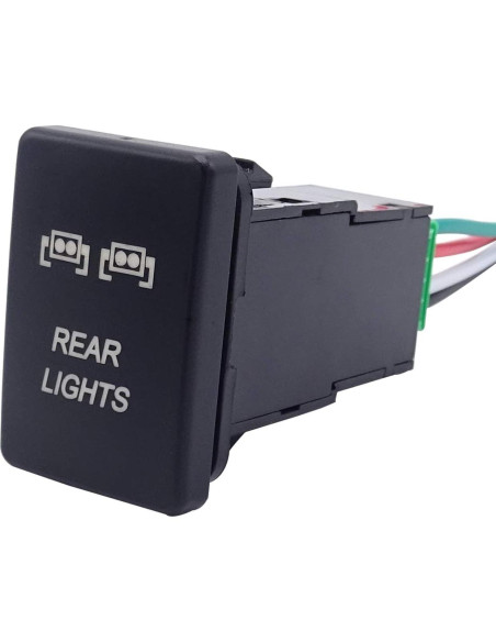 Interruptor pulsador LED Igersaw 12V para Toyota - Azul