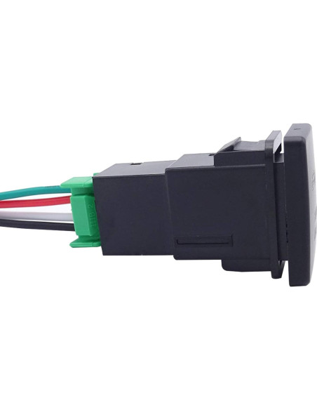 Interruptor pulsador LED Igersaw 12V para Toyota - Azul