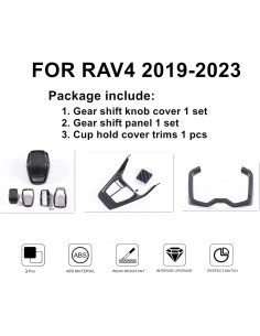 Panel Protector de Cambio de Marchas YAKANEY para Toyota RAV4 2019-2025 2