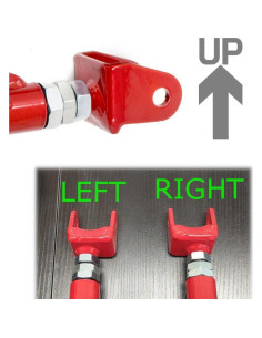 Brazos Superiores Traseros Ajustables Godspeed AK-066-F para Toyota Corolla 2019-2024 2