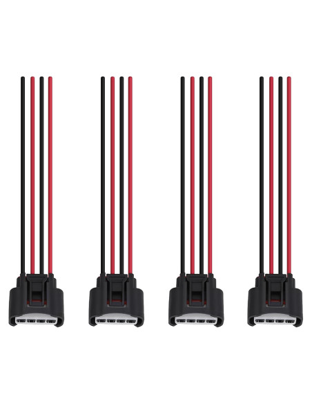 4 Conectores Hembra Bobina de Encendido Yikesai 90980-11885