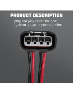 4 Conectores Hembra Bobina de Encendido Yikesai 90980-11885 2