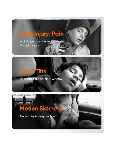 Cojín de Reposacabezas Ajustable PartsTo para Niños y Adultos