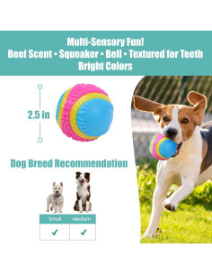 Bola Sensorial para Perros SPOT 6.35 cm - Goma TPR, Aroma a Carne 2