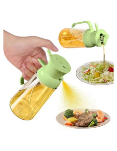 Rociador de Aceite RFetomax 550ml Vidrio Verde Claro