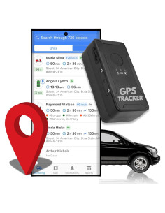 Rastreador GPS Magnético Gpsnvision para Vehículos - 1 Mes Batería