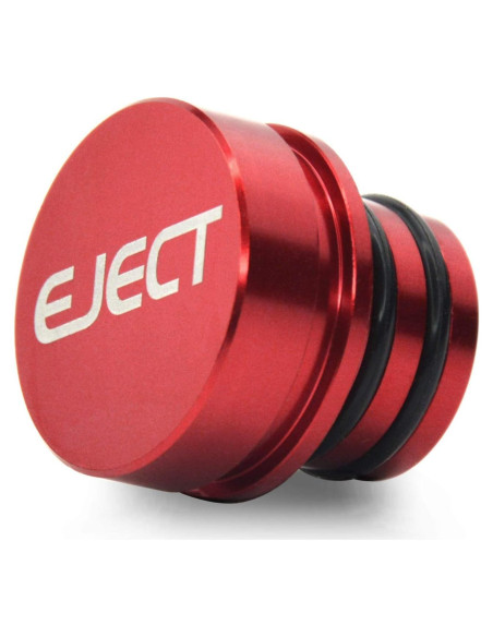 Cubierta de Enchufe de Encendedor GeeWatom 12V Aluminio Rojo