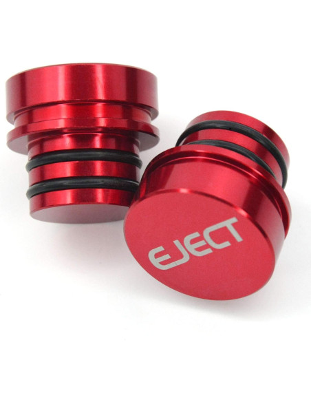 Cubierta de Enchufe de Encendedor GeeWatom 12V Aluminio Rojo