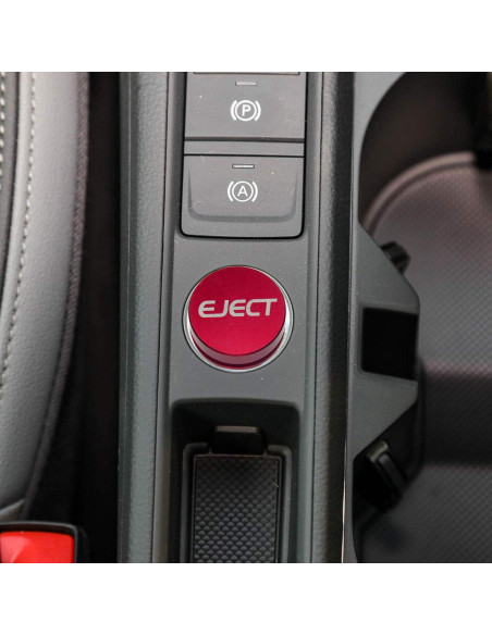 Cubierta de Enchufe de Encendedor GeeWatom 12V Aluminio Rojo