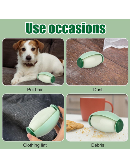 Rodillo de Pelusa Reutilizable Gosknor 2 Piezas Verde 10.2x6.5cm