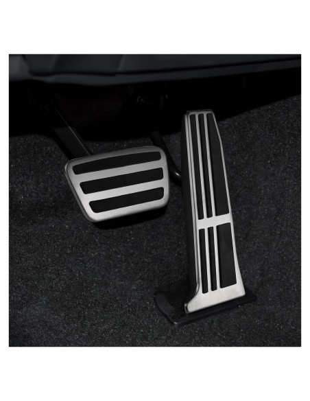 Cubiertas de Pedales CKE para Toyota Camry 2018-2024 - Plata y Negro