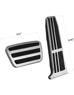 Cubiertas de Pedales CKE para Toyota Camry 2018-2024 - Plata y Negro 2