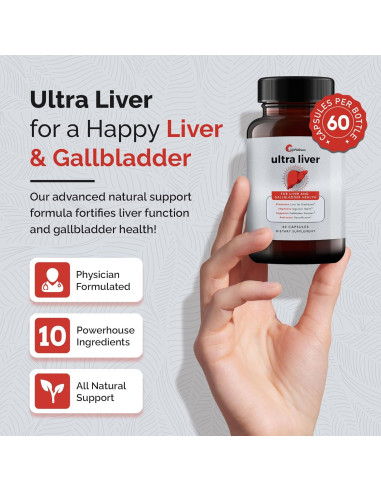 Suplemento Hepático Ultra Liver UpWellness - 60 Cápsulas