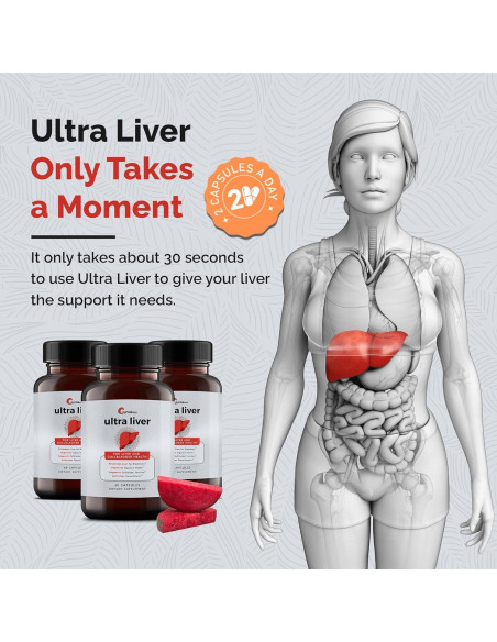 Suplemento Hepático Ultra Liver UpWellness - 60 Cápsulas