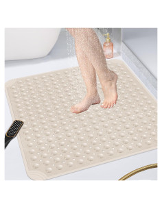 Mat de Ducha Antideslizante OTHWAY 80x80 cm TPE Albaricoque
