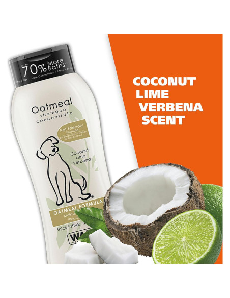 Champú para perros Wahl 24 Oz - Fórmula de avena y coco