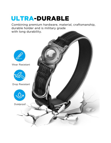 Collar para Perros Airtag ONEONTA Negro S 28-36 cm Impermeable