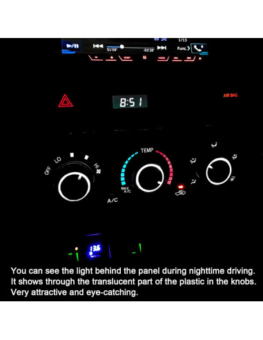 Perillas de Control A/C JDMCAR para Toyota Tacoma 2005-2015