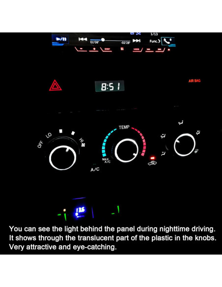 Perillas de Control A/C JDMCAR para Toyota Tacoma 2005-2015
