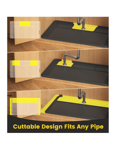 Alfombrilla para Fregadero Wohbay 86.4x55.9cm Silicona Impermeable
