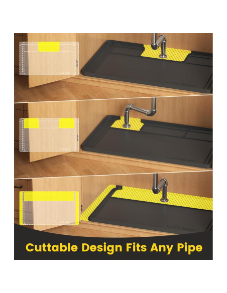 Alfombrilla para Fregadero Wohbay 86.4x55.9cm Silicona Impermeable