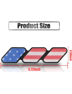 Emblema de Rejilla Tri-Color Sodcay para Tacoma 4Runner Tundra 2