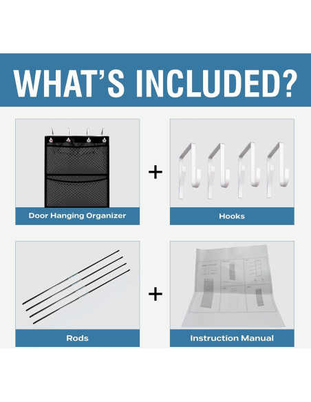 Organizador de Almacenamiento Honeyera para Animales de Peluche 182.88x60.96cm Negro Organizador de Almacenamiento Honeyera para Animales de Peluche 182.88x60.96cm Negro