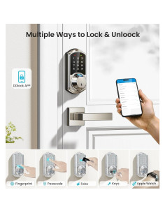 Cerradura Inteligente Veise VE07-L con Huella Dactilar y App 2