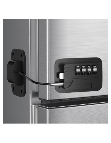 Cerradura de Seguridad para Refrigerador con Contraseña - Negra