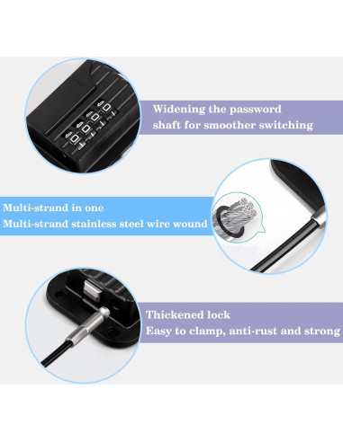Cerradura de Seguridad para Refrigerador con Contraseña - Negra