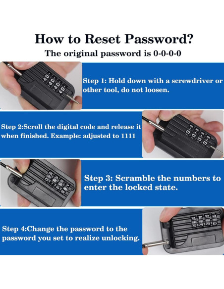 Cerradura de Seguridad para Refrigerador con Contraseña - Negra Cerradura de Seguridad para Refrigerador con Contraseña - Negra
