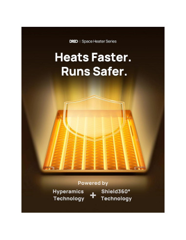 Calefactor Eléctrico Dreo DR-HSH004-Old 1500W Oscilante 70