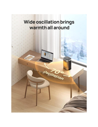 Calefactor Eléctrico Dreo DR-HSH004-Old 1500W Oscilante 70