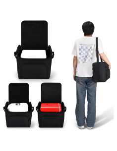 Bolsa de viaje Hzycwgone para mini nevera 4L negra