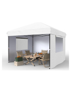 Carpa Pop Up GarveeLife 3.05x3.05m Blanca con Paredes Removibles