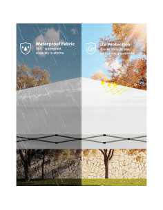 Carpa Plegable GarveeLife 3x3m Impermeable con UV 50+ 2