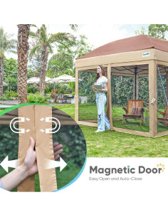 Carpa Plegable Quictent 3.05x3.05m con Mosquitera Impermeable 2