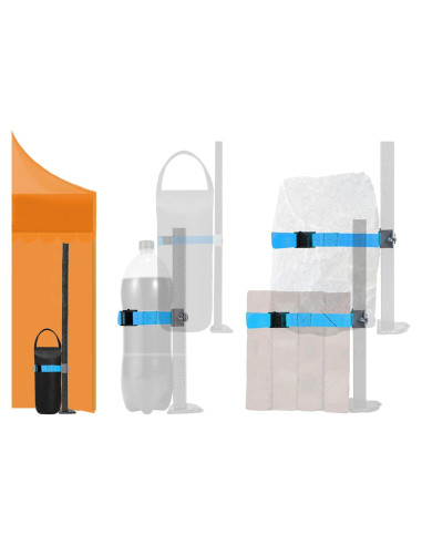 Juego de Pesas para Carpa DELONG - 4 Fijadores Estables Azul