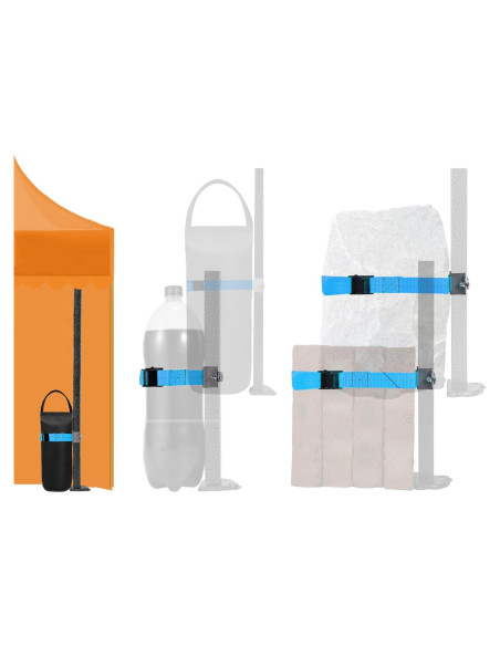 Juego de Pesas para Carpa DELONG - 4 Fijadores Estables Azul Juego de Pesas para Carpa DELONG - 4 Fijadores Estables Azul