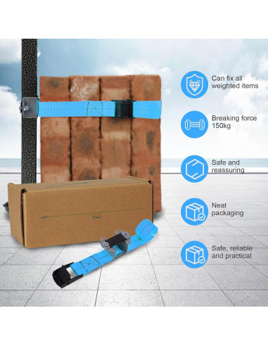 Juego de Pesas para Carpa DELONG - 4 Fijadores Estables Azul