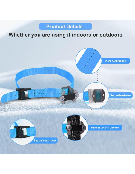 Juego de Pesas para Carpa DELONG - 4 Fijadores Estables Azul Juego de Pesas para Carpa DELONG - 4 Fijadores Estables Azul